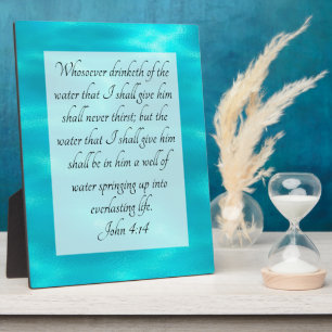 Johannes 4:14 fotoplatte