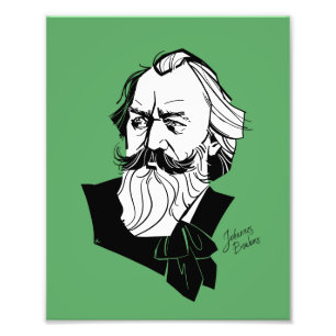 Johannes Brahms Fotodruck