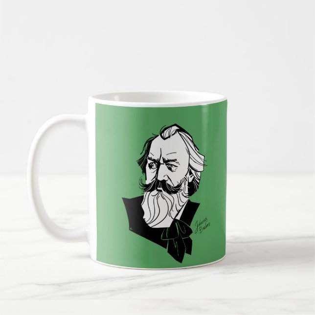 Johannes Brahms Kaffeetasse (Links)