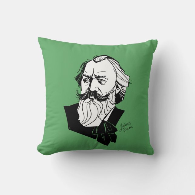 Johannes Brahms Kissen (Vorderseite)