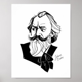 Johannes Brahms Poster