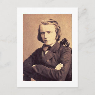 Johannes Brahms Postkarte