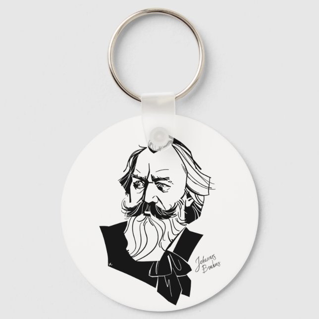 Johannes Brahms Schlüsselanhänger (Vorderseite)