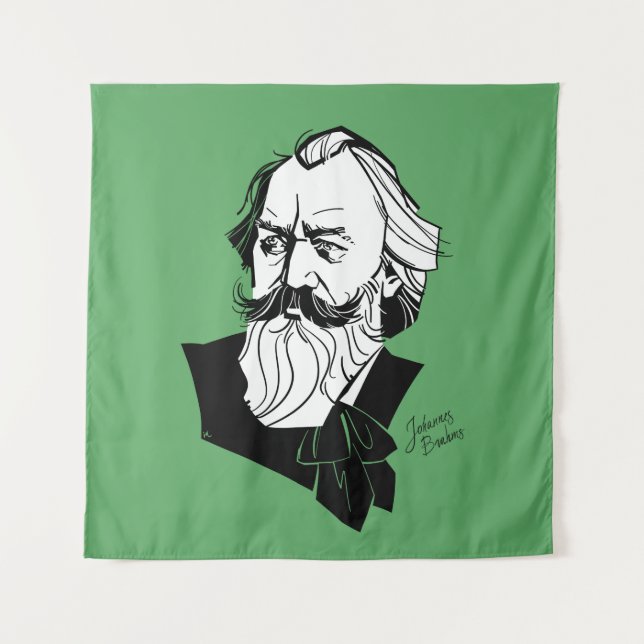 Johannes Brahms Wandteppich (Vorderseite)