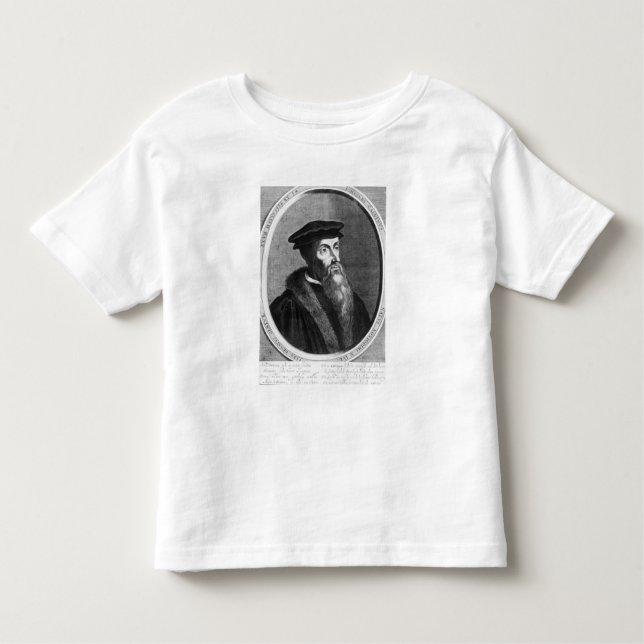 Johannes Calvin Kleinkind T-shirt (Vorderseite)