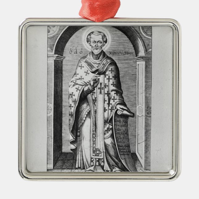 Johannes Chrysostome, 17. Jahrhundert Ornament Aus Metall (Vorne)