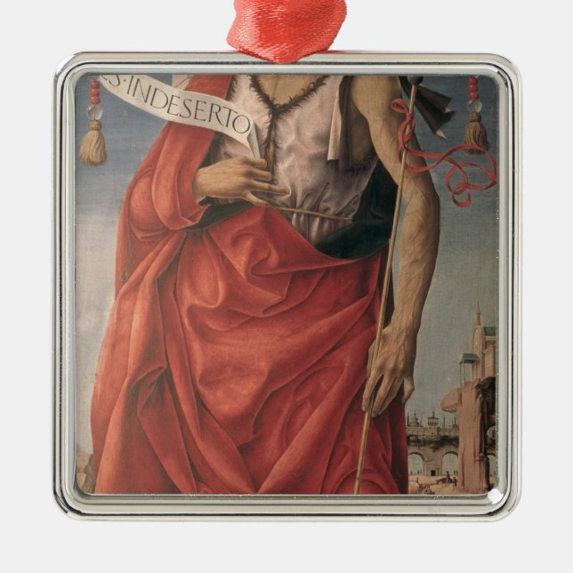 Johannes der Baptist 2 Silbernes Ornament (Vorne)
