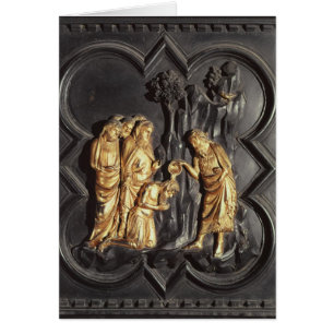 Johannes der Baptist, der im Fluss tauft