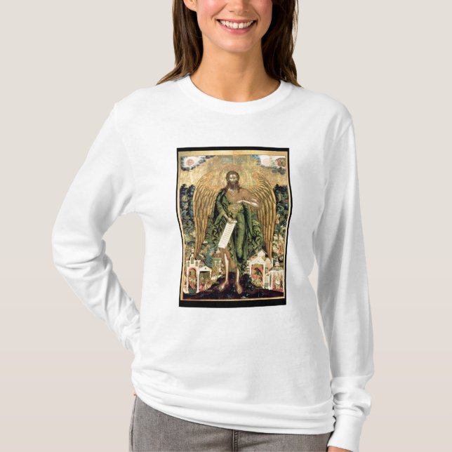 Johannes der Baptist, Engel der Wildnis T-Shirt (Vorderseite)