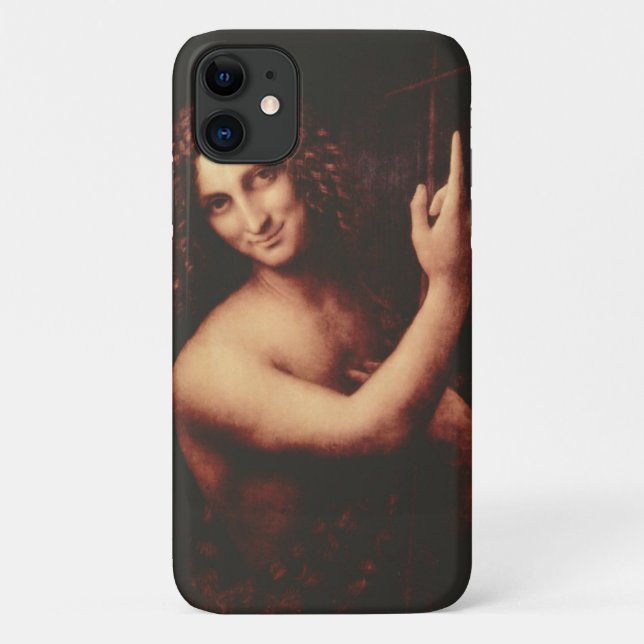 Johannes der Baptist von Leonardo da Vinci Case-Mate iPhone Hülle (Rückseite)