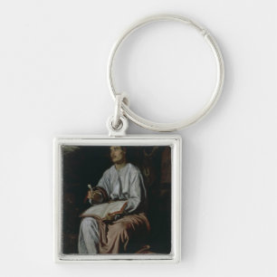 Johannes der Evangelist auf der Insel von Schlüsselanhänger