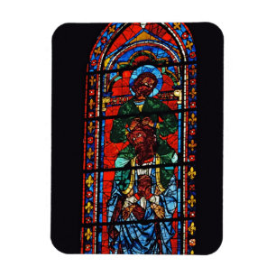 Johannes der Evangelist, der die Schultern von Ez Magnet