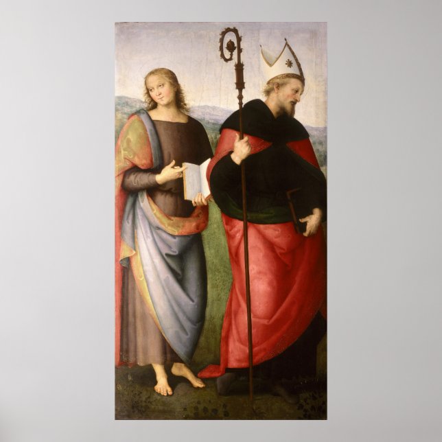 Johannes der Evangelist und Augustinus Poster (Vorne)