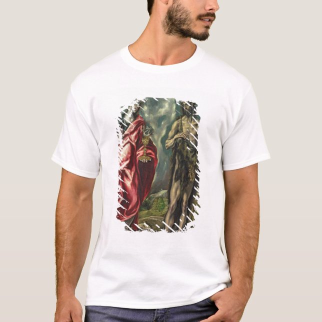Johannes der Evangelist und Johannes der Baptist T-Shirt (Vorderseite)