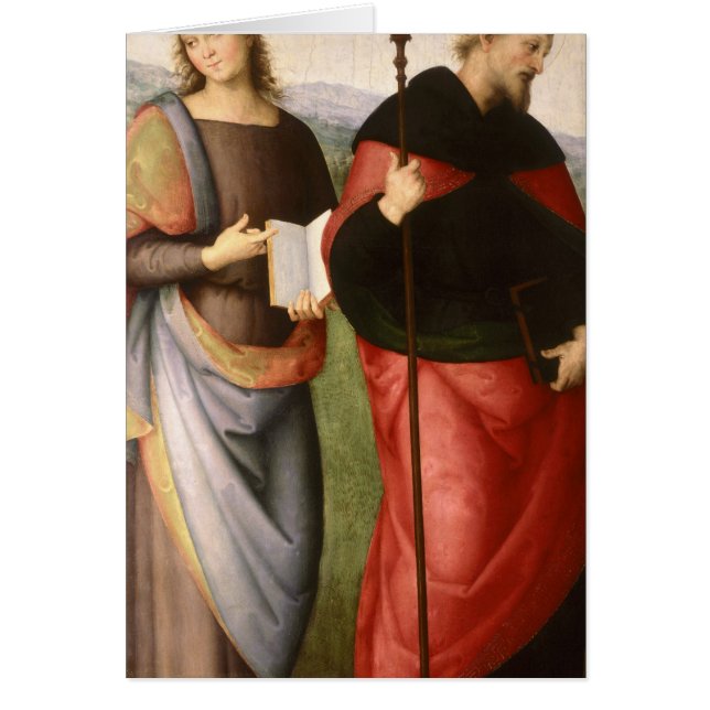 Johannes der Evangelist und St Augustine von (Vorne)