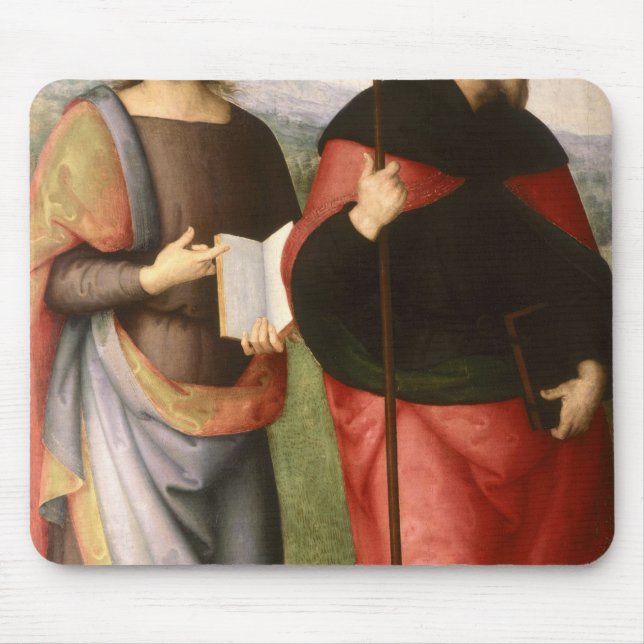 Johannes der Evangelist und St Augustine von Mousepad (Vorne)