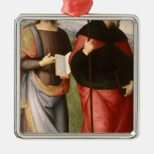 Johannes der Evangelist und St Augustine von Silbernes Ornament