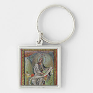 Johannes der Evangelist, von den Ebbo Evangelien Schlüsselanhänger