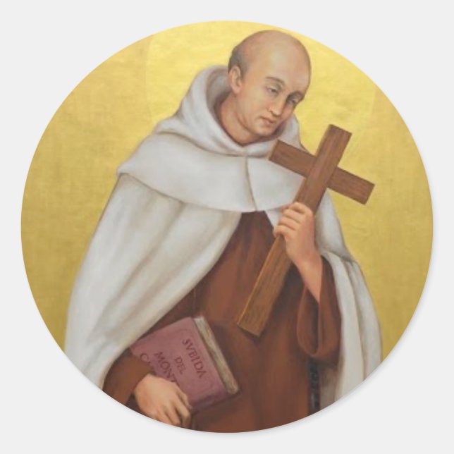 Johannes der Heiligen der Kreuzkarmeliten Runder Aufkleber (Vorderseite)