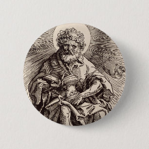 Johannes der Täufer hält das Lamm Button