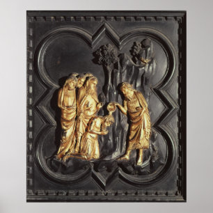 Johannes der Täufer im Fluss Poster