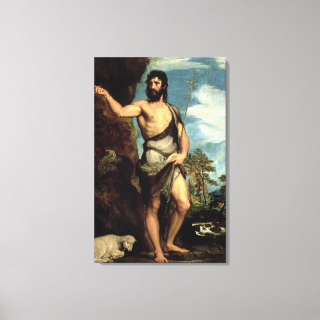 Johannes der Täufer Leinwanddruck (Vorderseite)