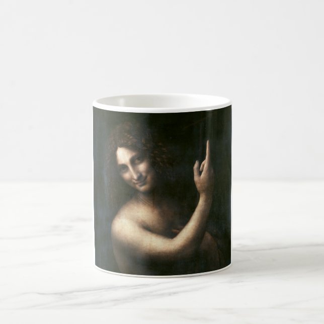 Johannes der Täufer Leonardo da Vinci Kaffeetasse (Mittel)