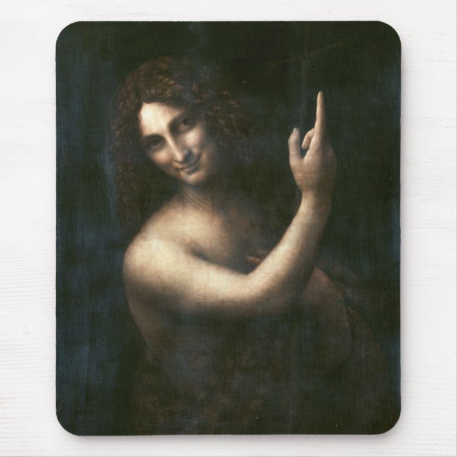 Johannes der Täufer Leonardo da Vinci Mousepad (Vorne)