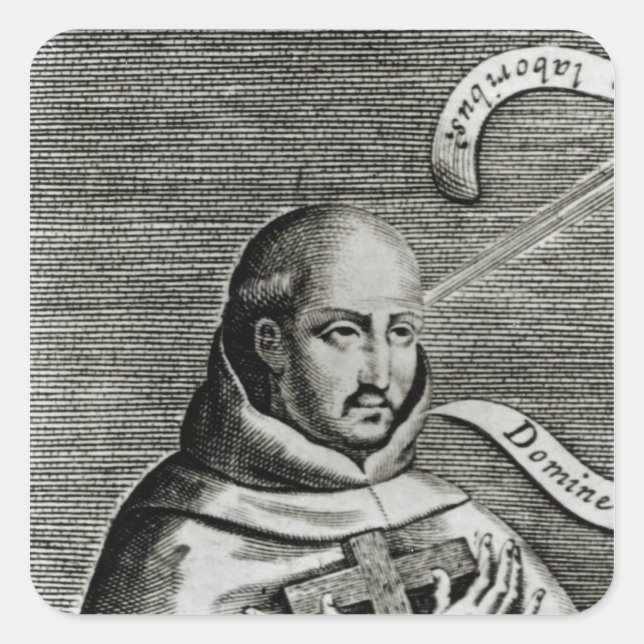 Johannes des Kreuzes, Detail Quadratischer Aufkleber (Vorderseite)