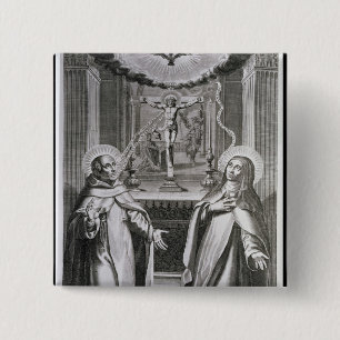 Johannes des Kreuzes und des St Theresa von Avila Button