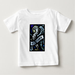 Johannes die Evangelist-Buntglas-Kunst Baby T-shirt