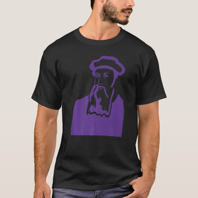 Johannes Gutenberg Printing Press Book Reading T-Shirt (Vorderseite)