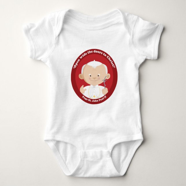 Johannes Paul II Baby Strampler (Vorderseite)