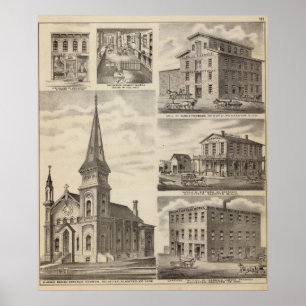 Johannes Römisch-katholische Kirche, Minnesota Poster
