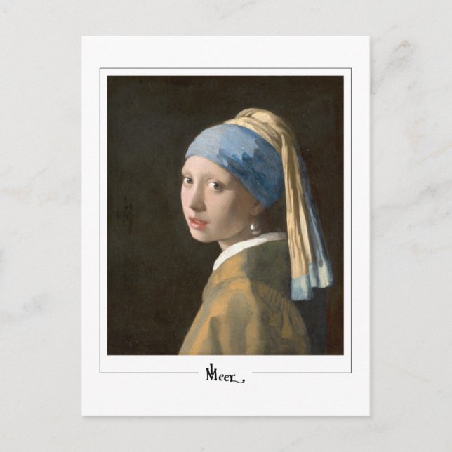 Johannes Vermeer #13 - Fine Art Postkarte (Vorderseite)