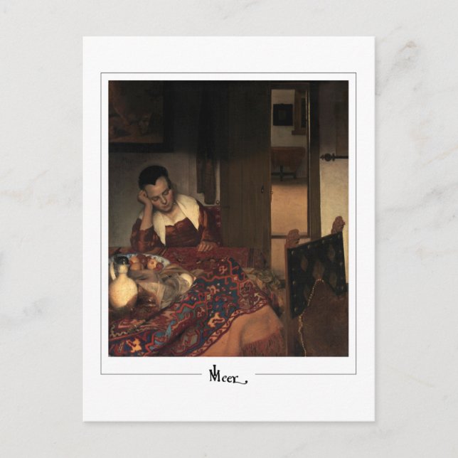 Johannes Vermeer #17 - Fine Art Postkarte (Vorderseite)