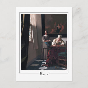 Johannes Vermeer #18 - Feine Kunst Postkarte
