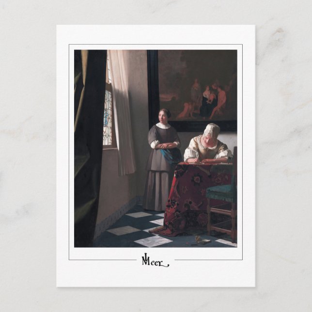 Johannes Vermeer #18 - Fine Art Postkarte (Vorderseite)
