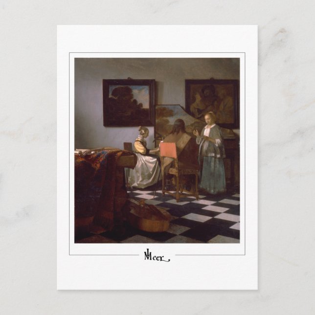 Johannes Vermeer #19 - Fine Art Postkarte (Vorderseite)
