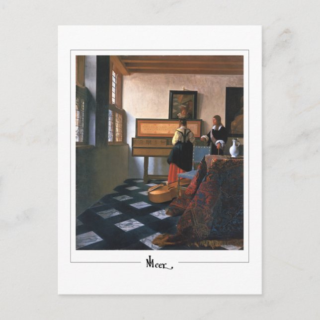 Johannes Vermeer #20 - Fine Art Postkarte (Vorderseite)
