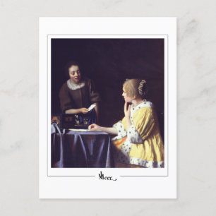 Johannes Vermeer #22 - Fine Art Postkarte