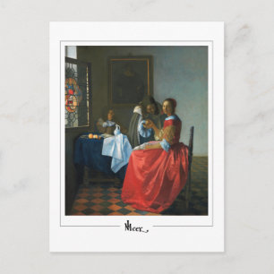 Johannes Vermeer #24 - Fine Art Postkarte