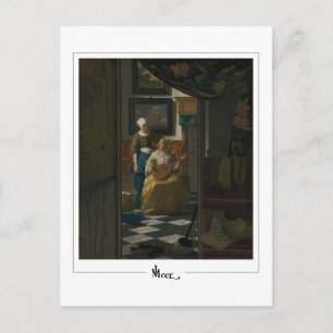 Johannes Vermeer #32 - Feine Kunst Postkarte