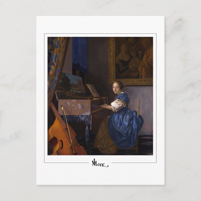 Johannes Vermeer #34 - Fine Art Postkarte (Vorderseite)