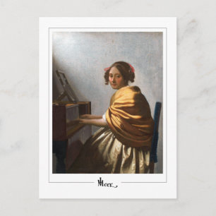 Johannes Vermeer #5 - Feine Kunst Postkarte