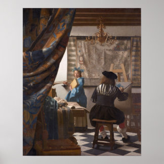 Johannes Vermeer, Allegory of the Art of Painting Poster