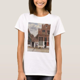 Johannes Vermeer, Ansicht der Häuser in Delft T-Shirt