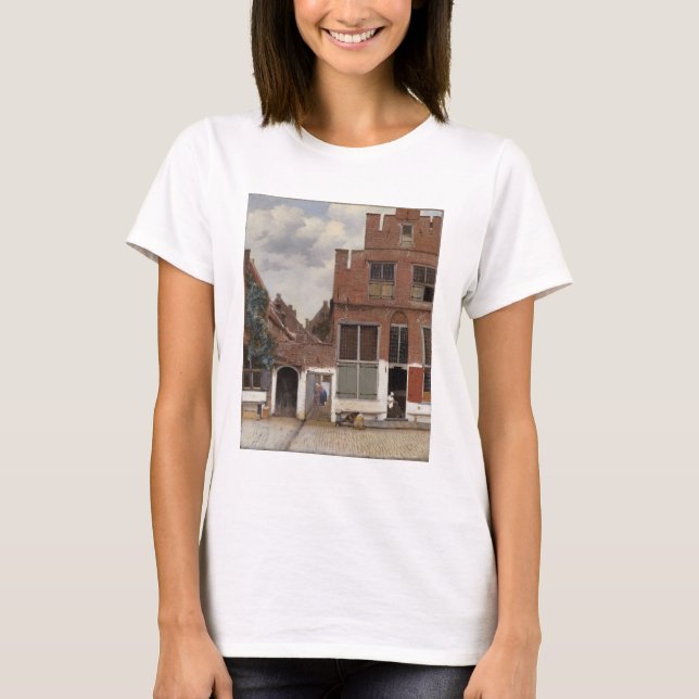 Johannes Vermeer, Ansicht der Häuser in Delft T-Shirt (Vorderseite)