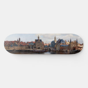 Johannes Vermeer - Ansicht von Delft Skateboard