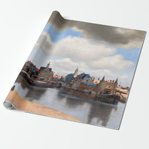 Johannes Vermeer - Blick auf Delft Geschenkpapier